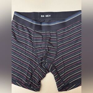 BOXER BRIEF navy w/multi stripes pink, beige, blue by Marine Layer #003